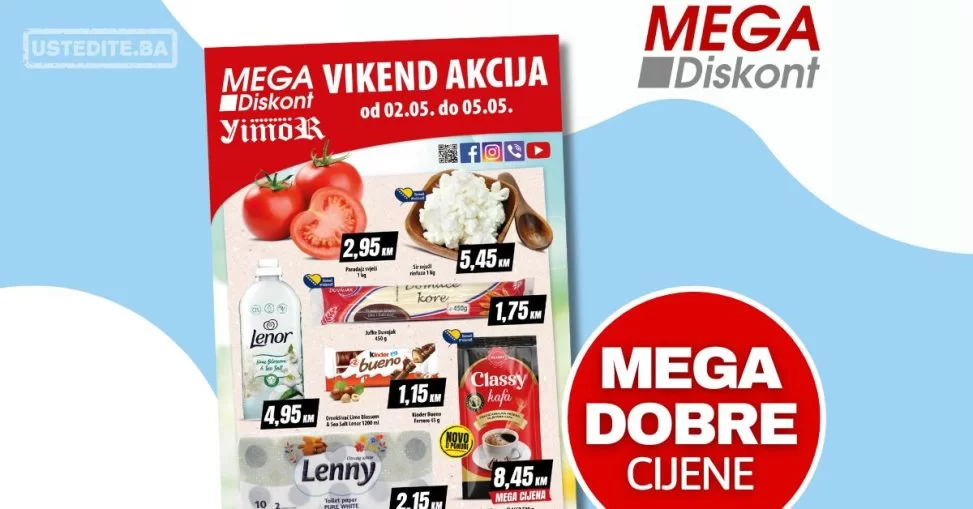 Mega Diskont vikend akcija 2-5.5.2024.