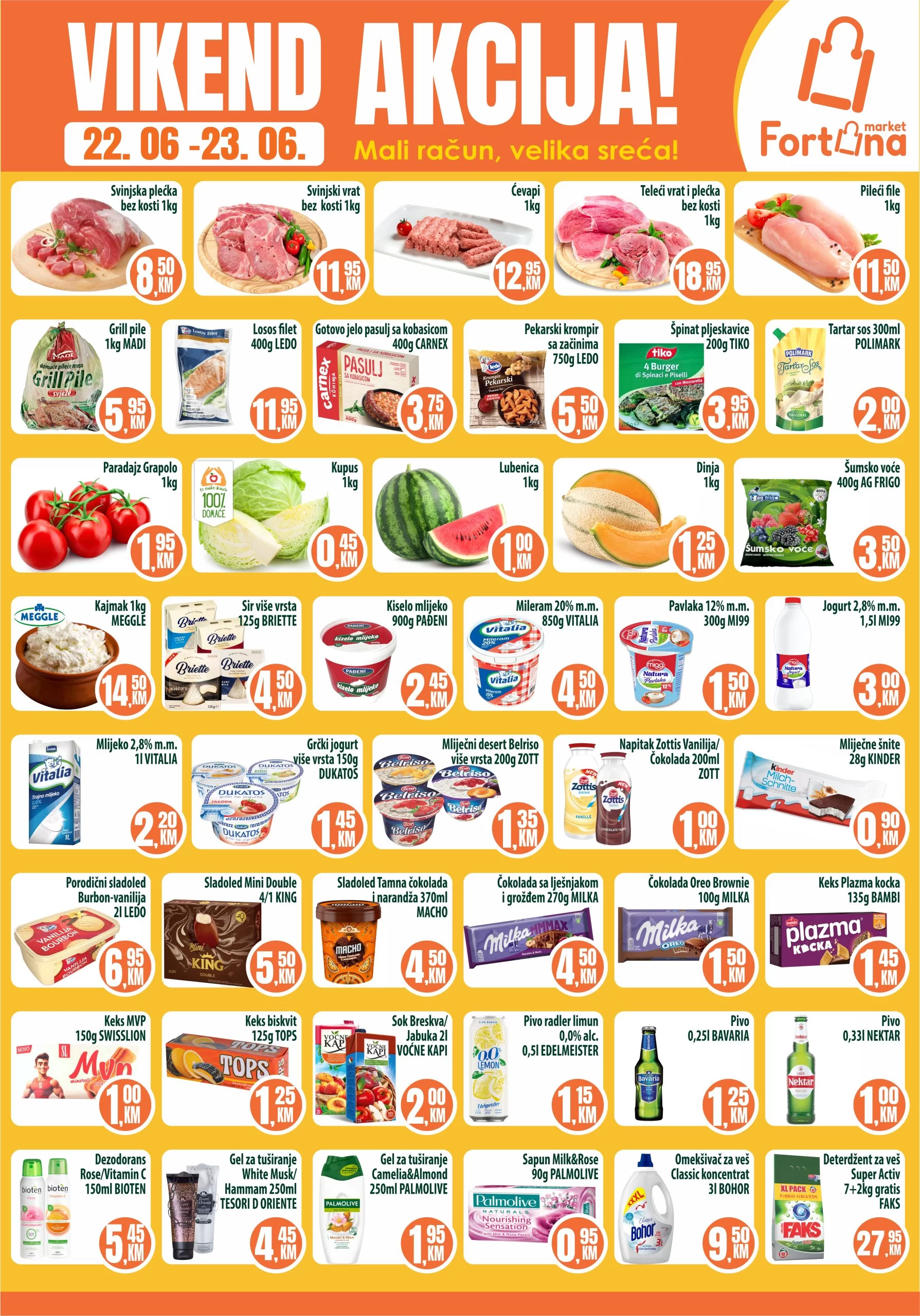 Fortuna vikend akcija 22-23.6.2024.