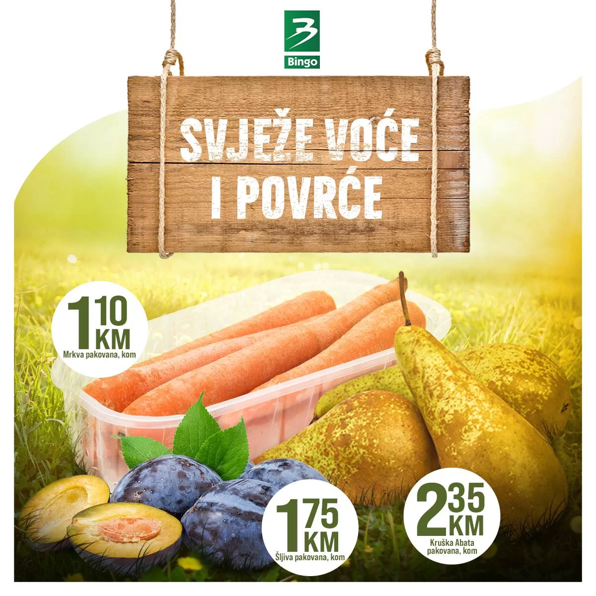 Bingo VOĆE & POVRĆE - do isteka zalika!