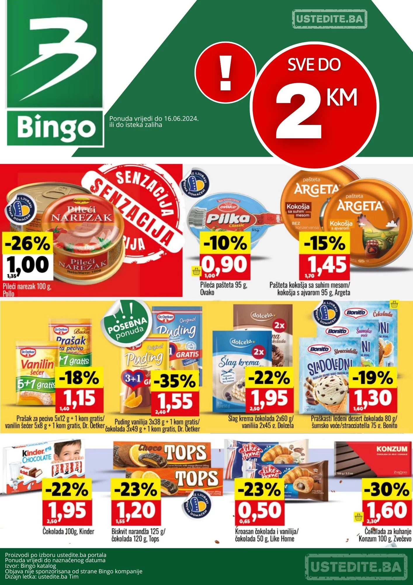 Bingo SVE DO 2 KM - akcija do 16.6.2024.