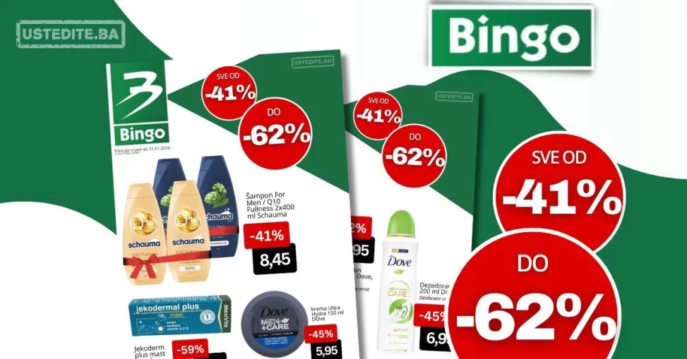 Bingo SAMO NAJVEĆA SNIŽENJA