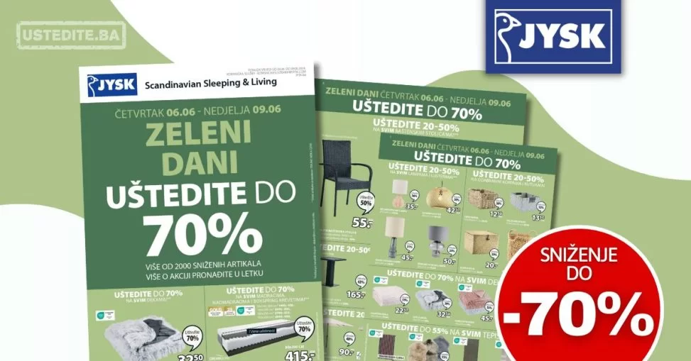 Jysk katalog ZELENI DANI 6-9.6.2024.