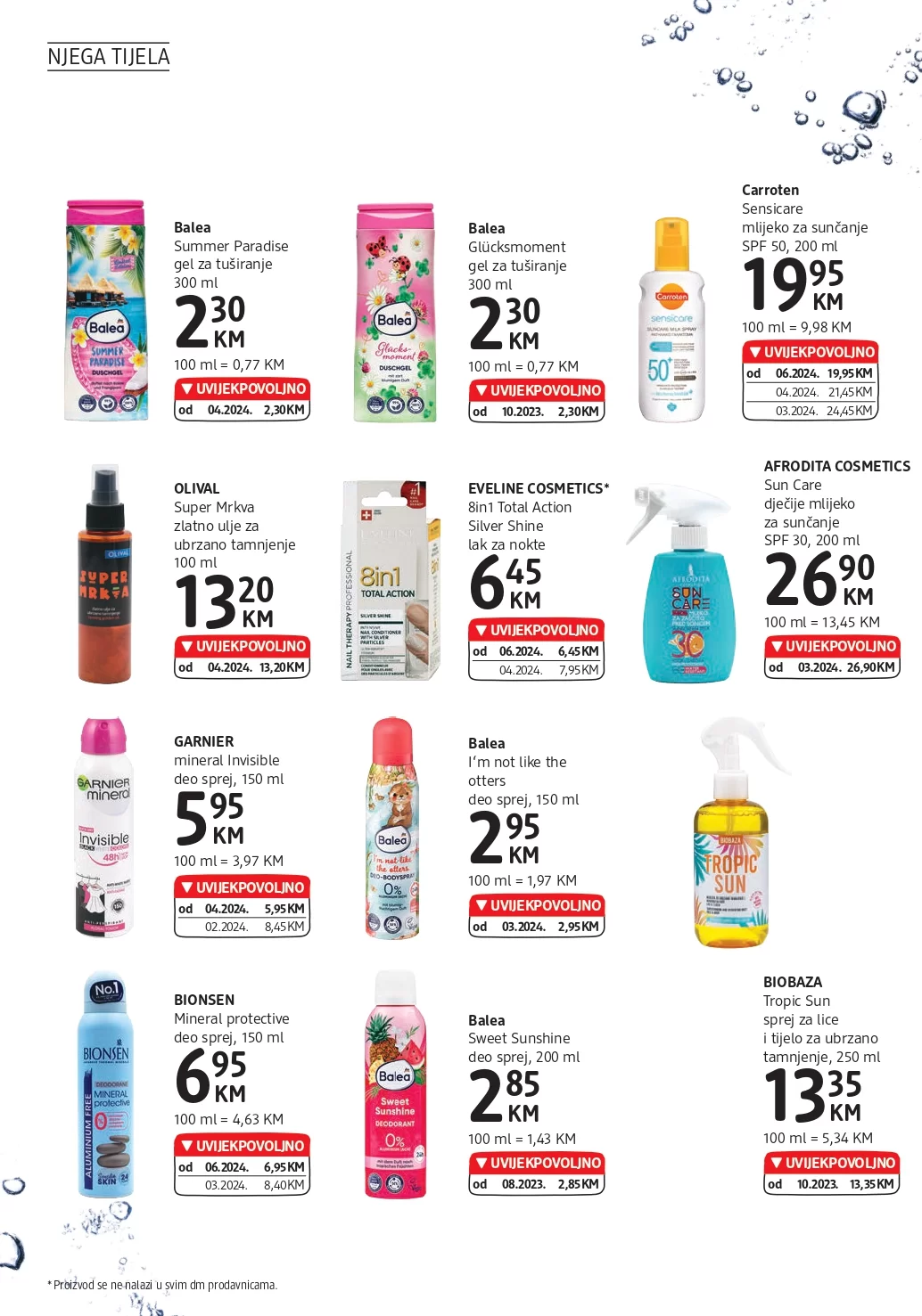 dm Katalog MIRISNO LJETO - Sniženja do 2.7.2024.