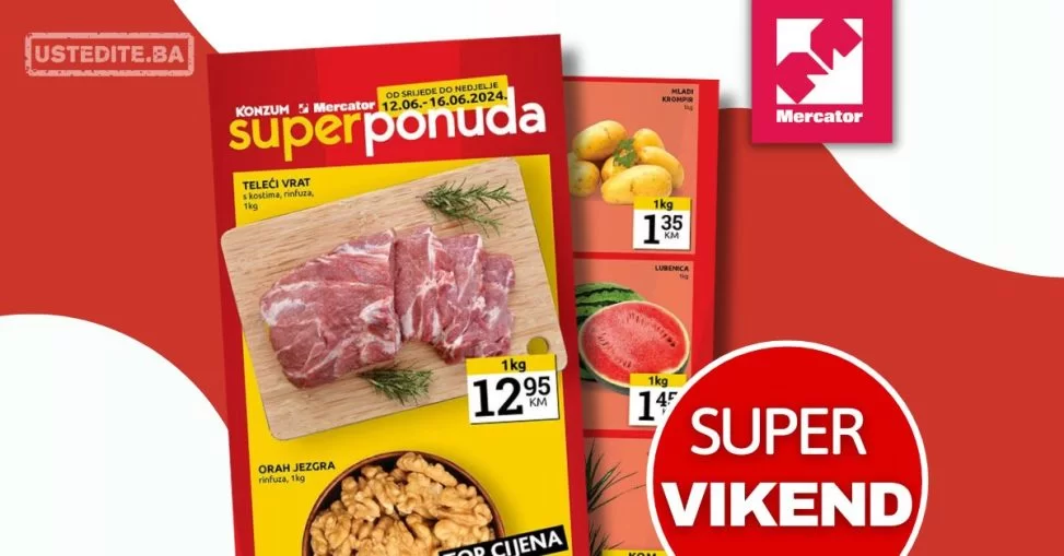 Mercator vikend akcija 12-16.6.2024.