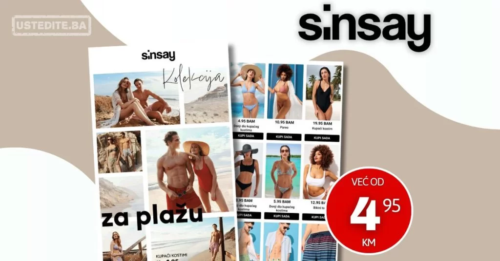 Sinsay KUPAĆI KOSTIMI od 4,95 KM