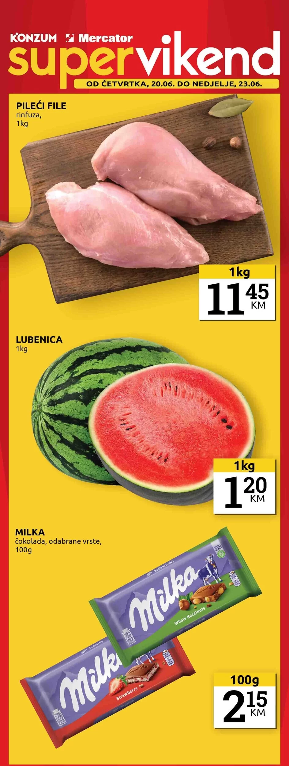 Konzum vikend akcija 20-23.6.2024.