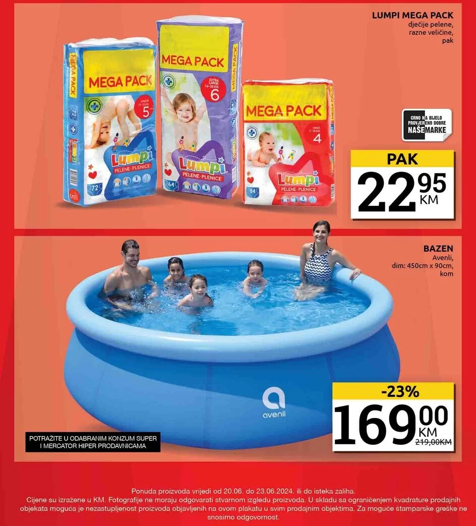 Konzum vikend akcija 20-23.6.2024.