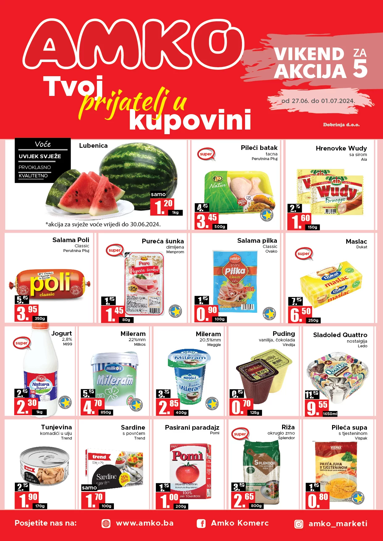 Amko vikend akcija 27.6-1.7.2024.