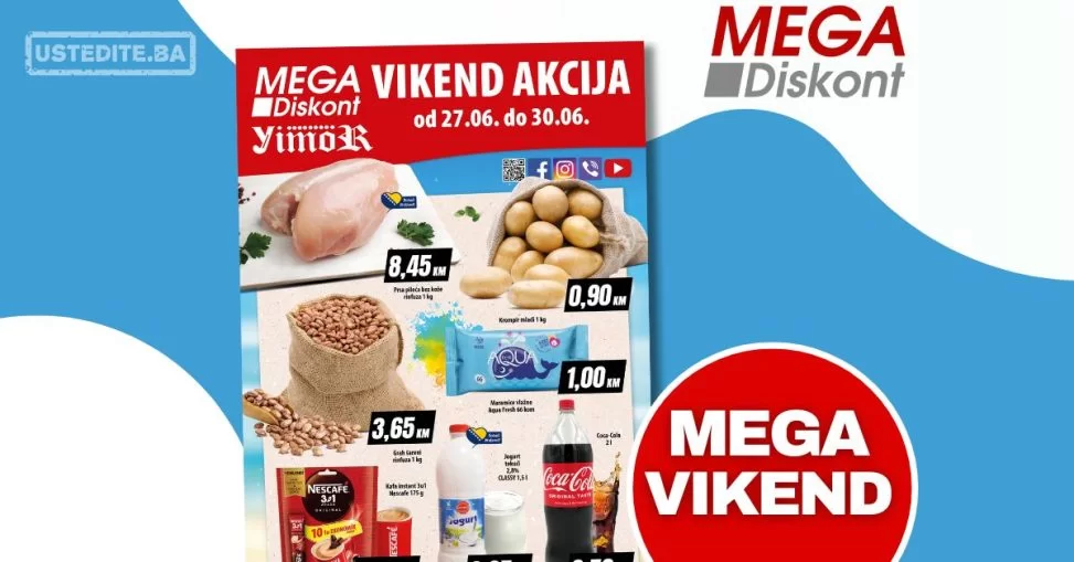 Mega Diskont vikend akcija 27-30.6.2024.