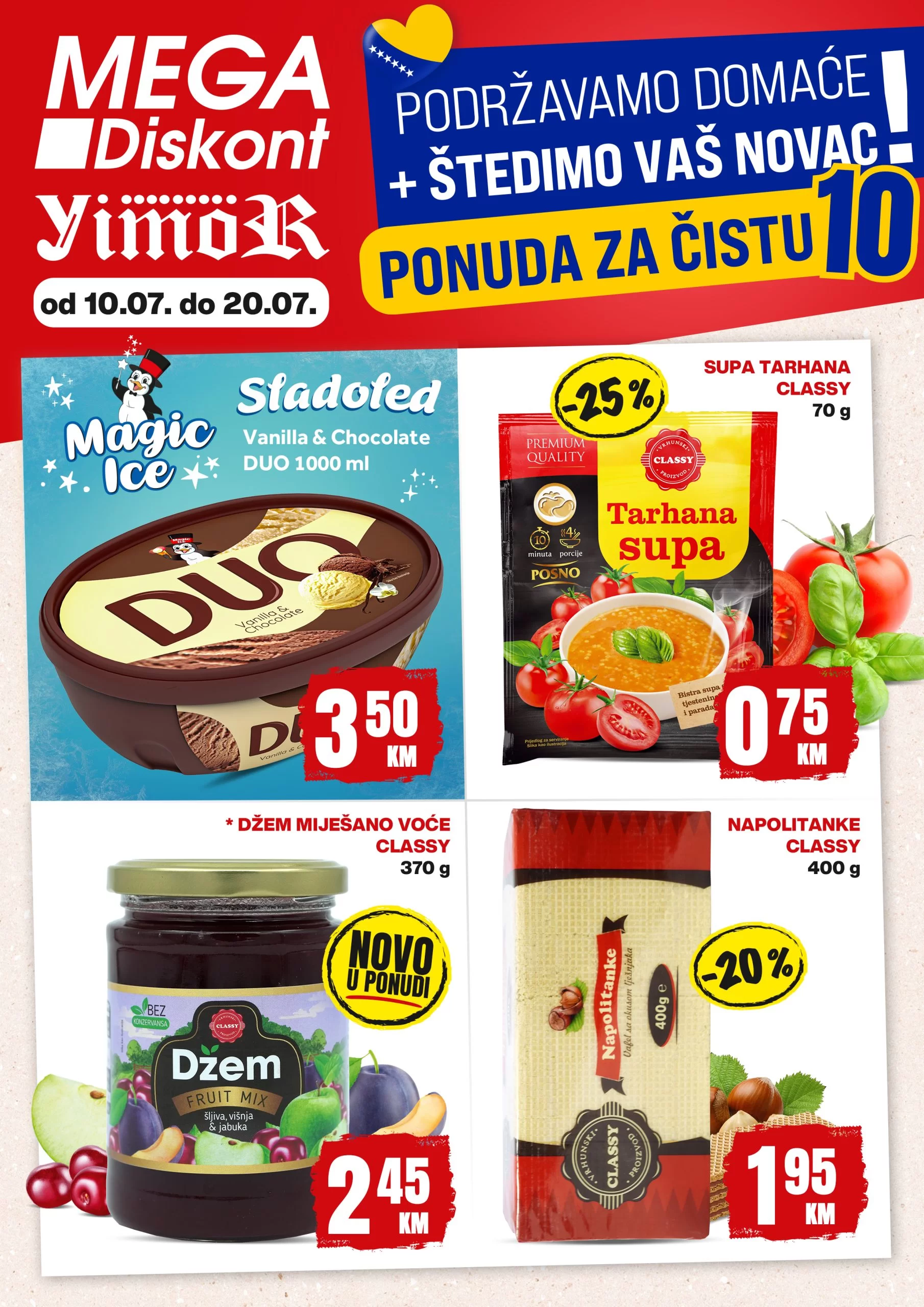 Mega Diskont katalog KUPUJMO DOMAĆE 10-20.7.2024.