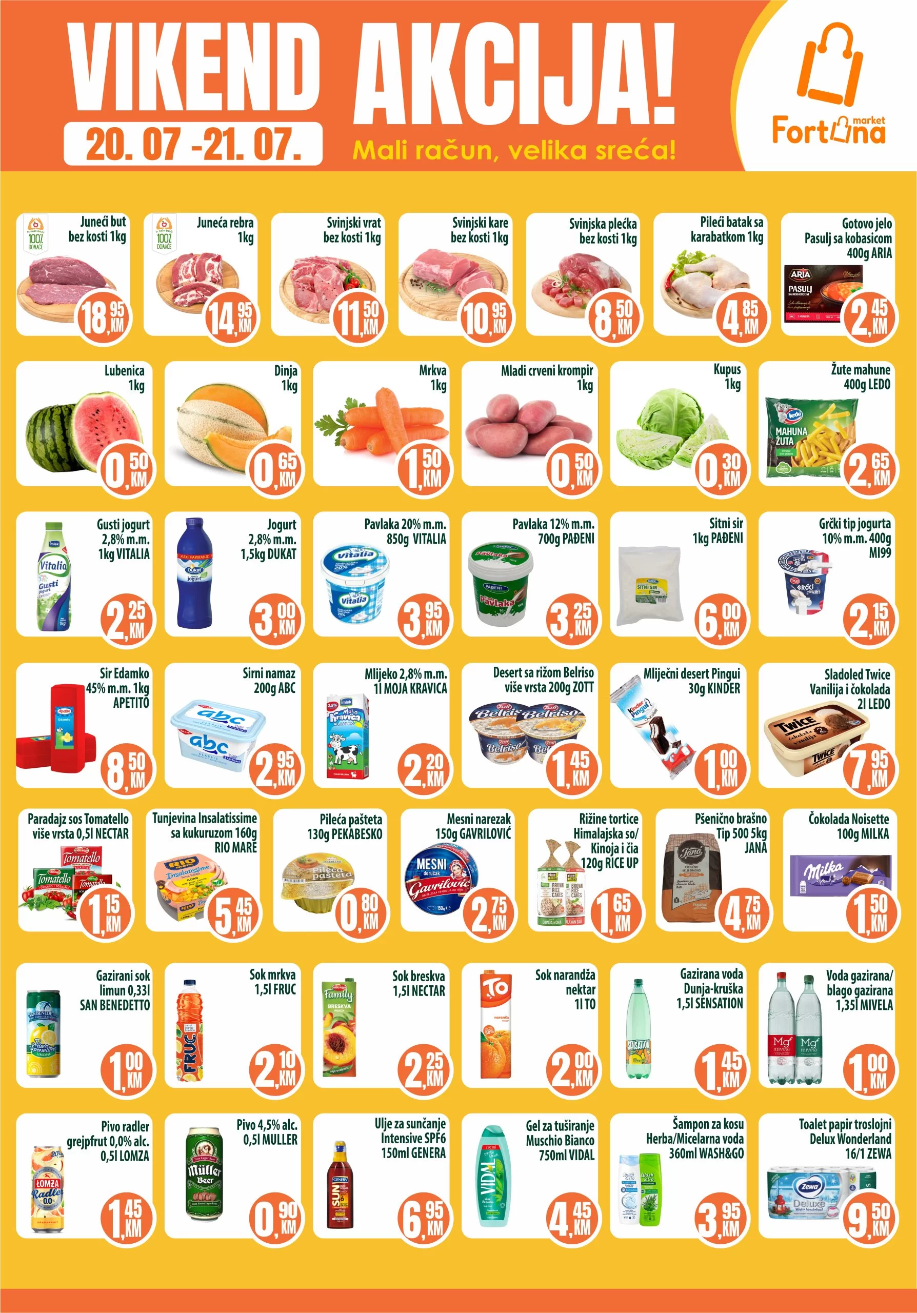Fortuna vikend akcija 20-21.7.2024.