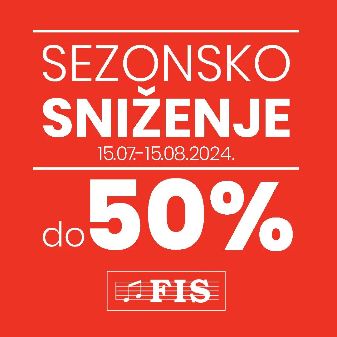 Fis SEZONSKO SNIŽENJE 15.7-15.8.2024.