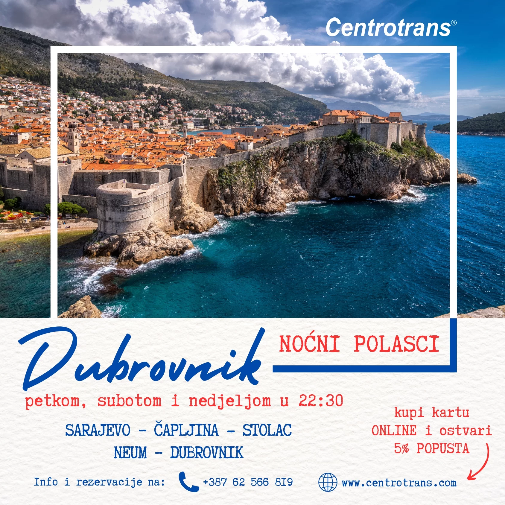 Centrotrans - Polasci za Ulcinj
