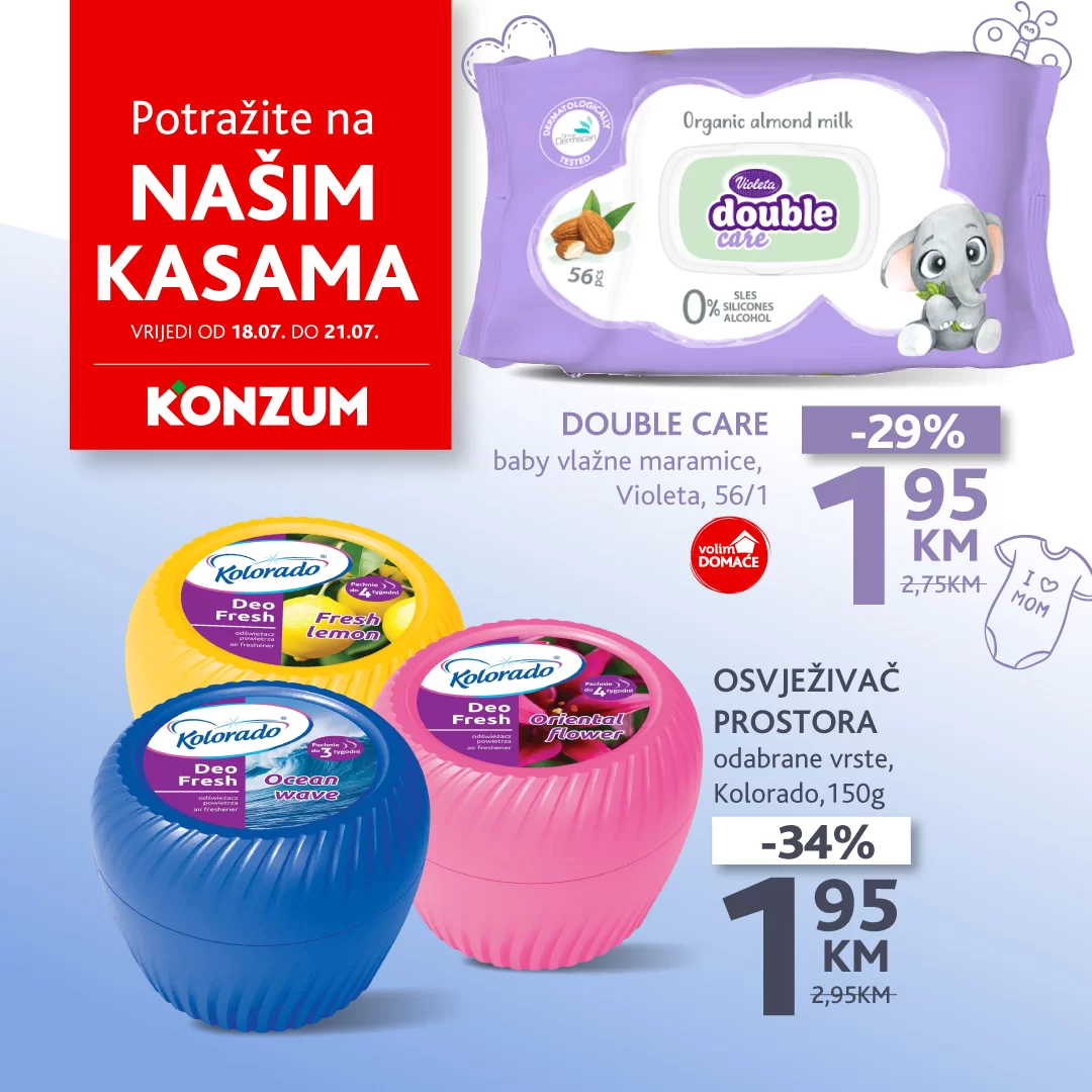 Konzum AKCIJA NA KASAMA 18-21.7.2024.