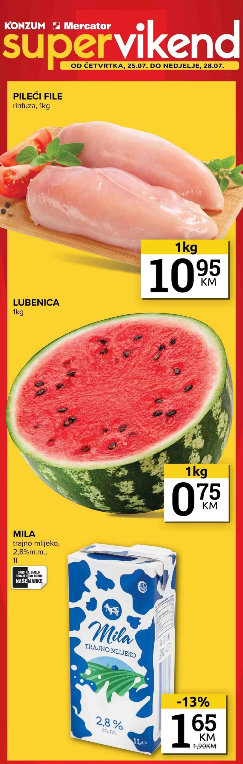 Konzum vikend akcija 25-28.7.2024.