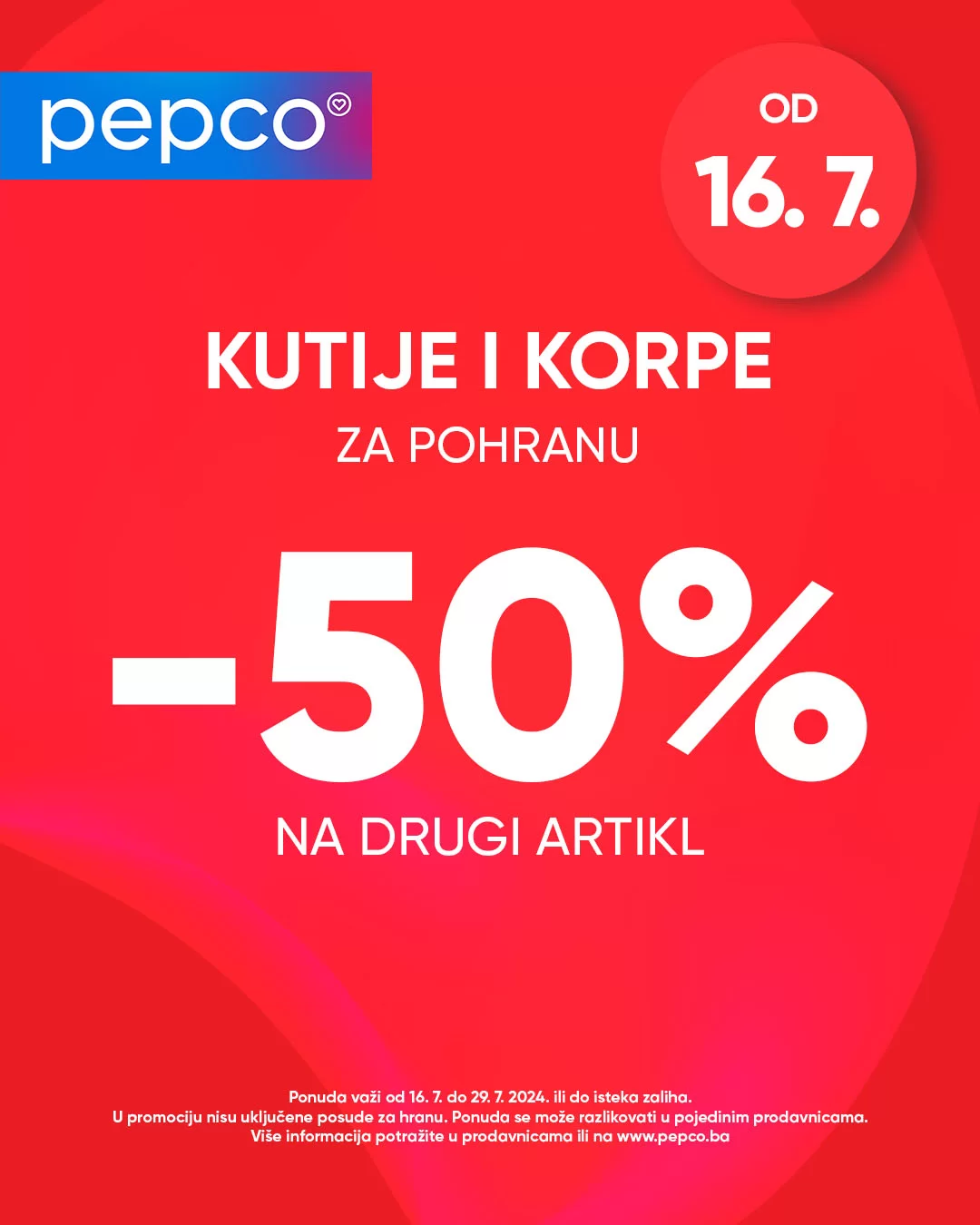 Pepco SNIŽENJE 50% 16-29.7.2024.