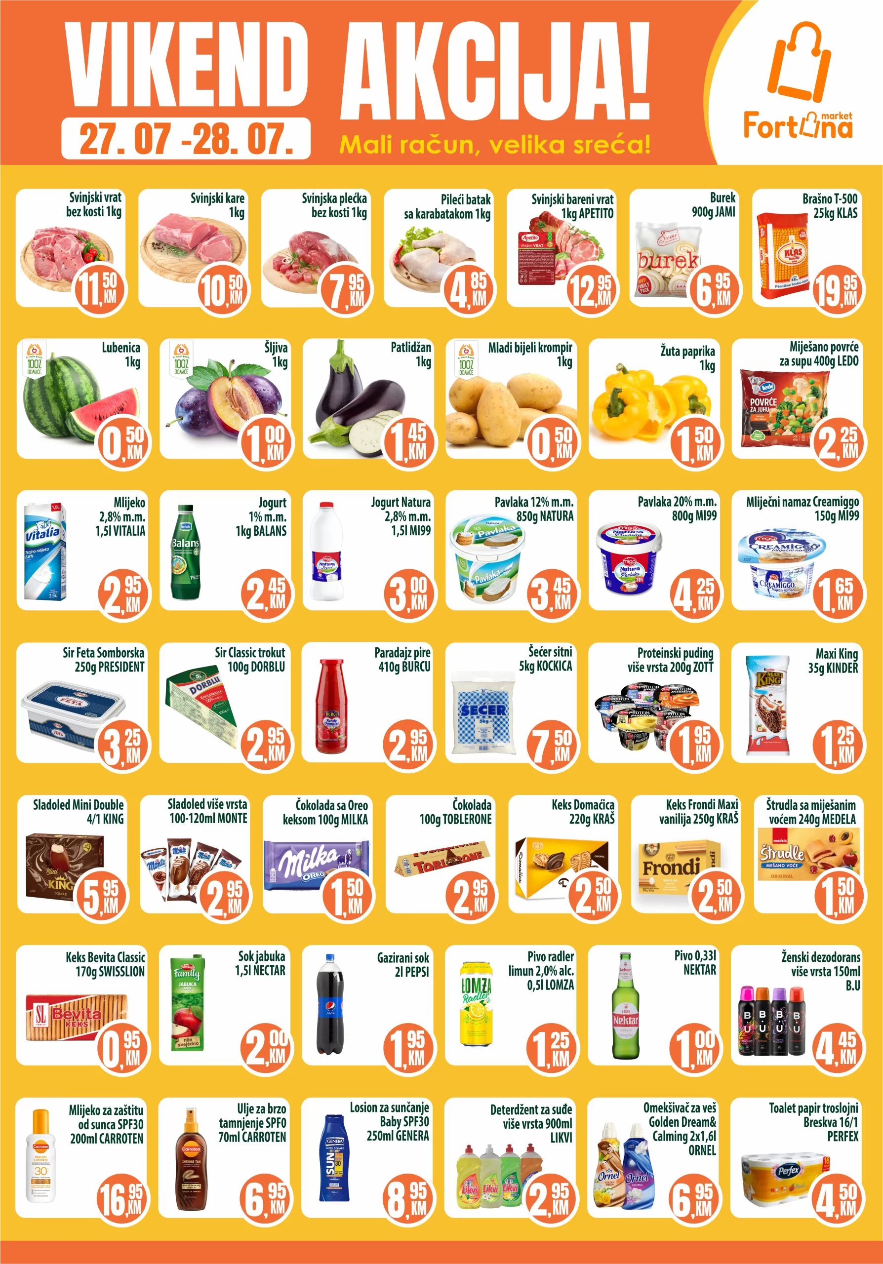 Fortuna vikend akcija 27-28.7.2024.