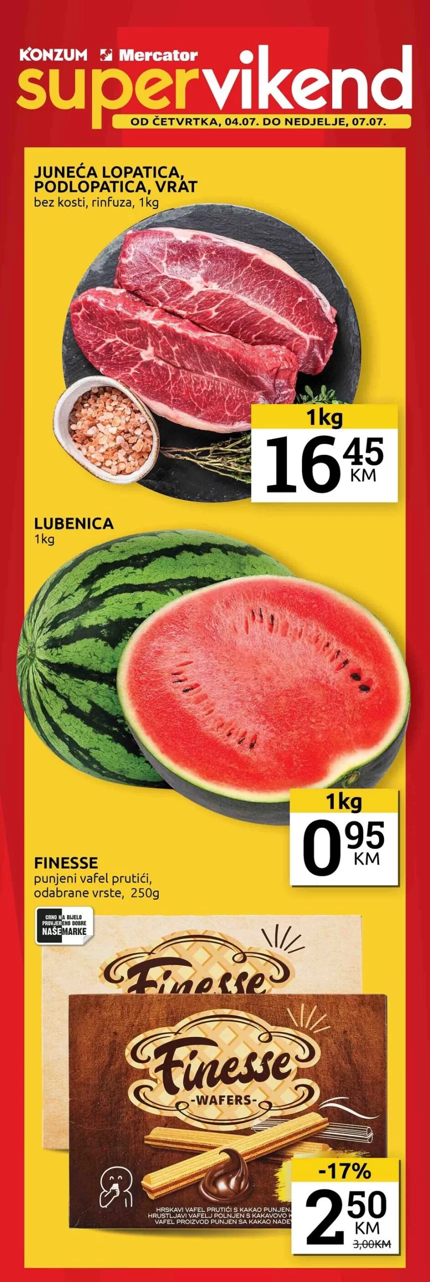 Konzum vikend akcija 4-7.7.2024. 