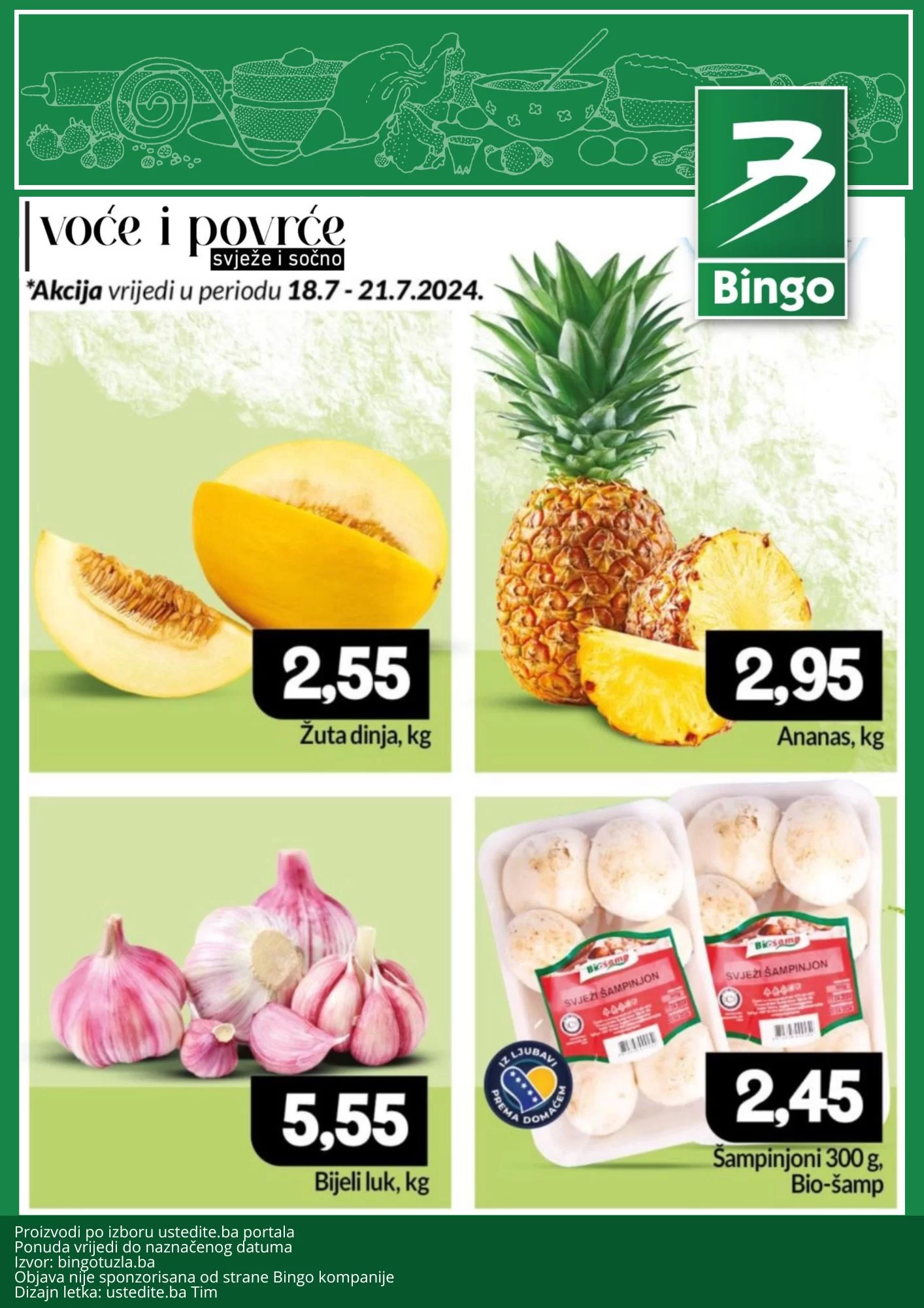 Bingo akcija -VOĆE I POVRĆE