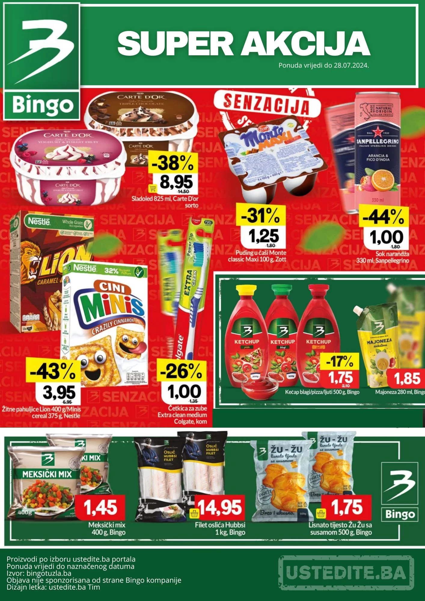 Bingo SUPER AKCIJA - sniženje do 28.7.2024.