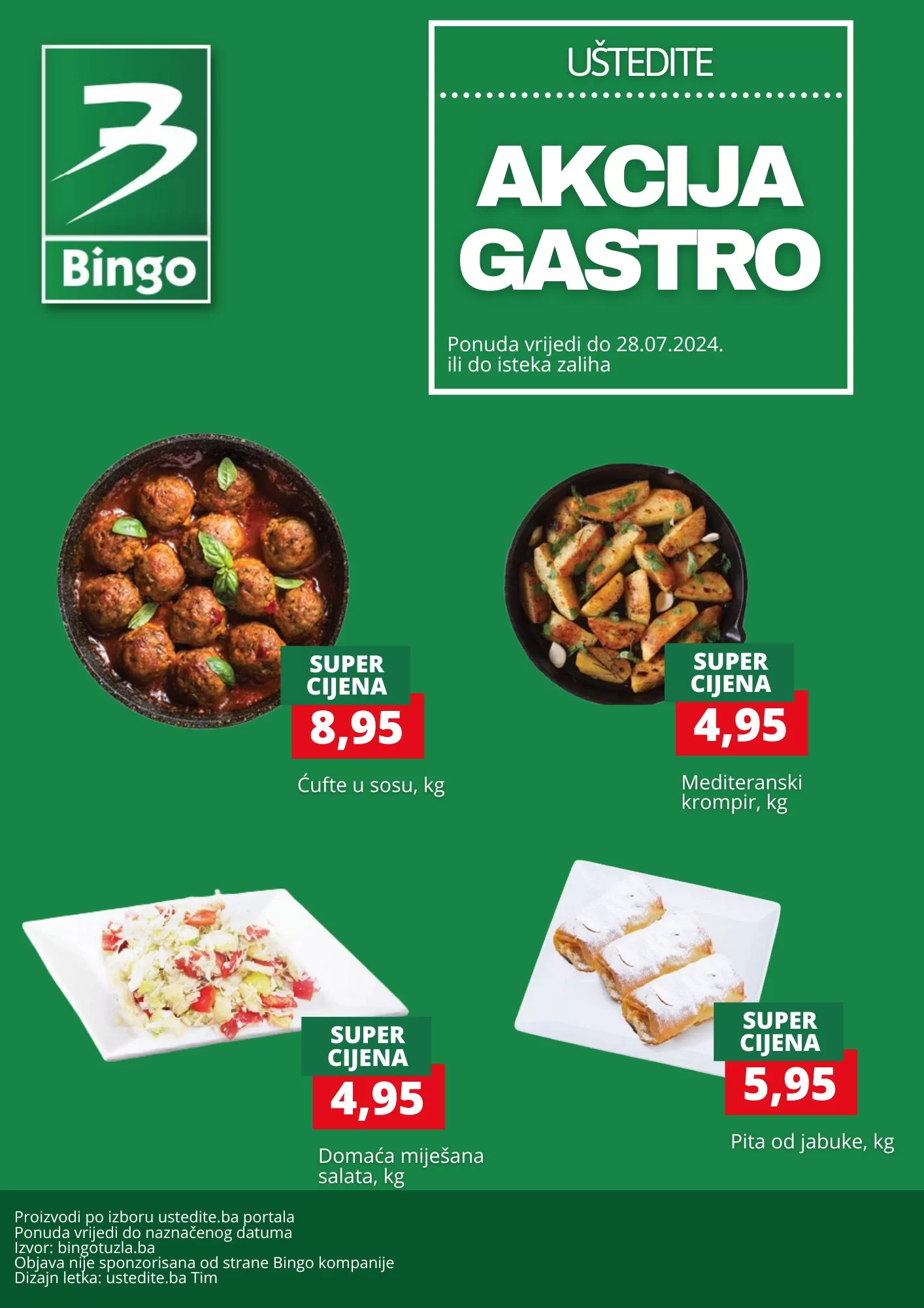 Bingo GASTRO PONUDA - sniženje do 28.7.2024.