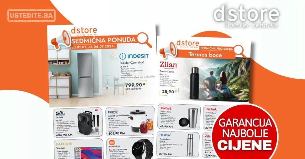 Dstore sedmična akcija 1-6.7.2024.