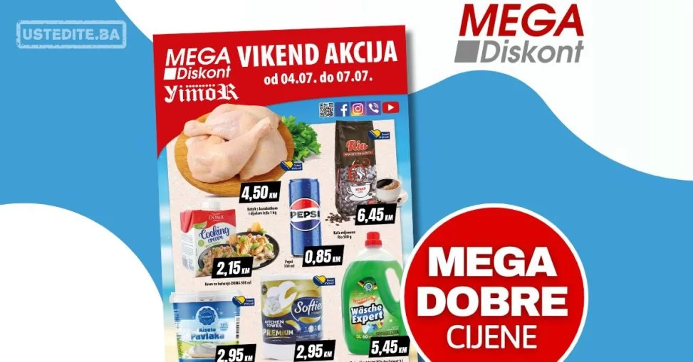 Mega Diskont vikend akcija 4-7.7.2024.