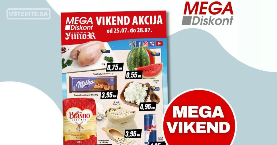 Mega Diskont vikend akcija 25-28.7.2024.