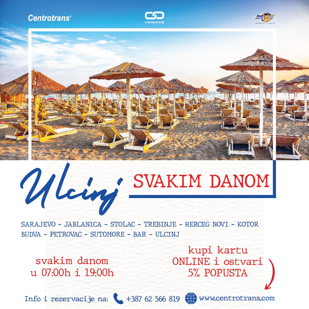 Centrotrans - Polasci za Ulcinj