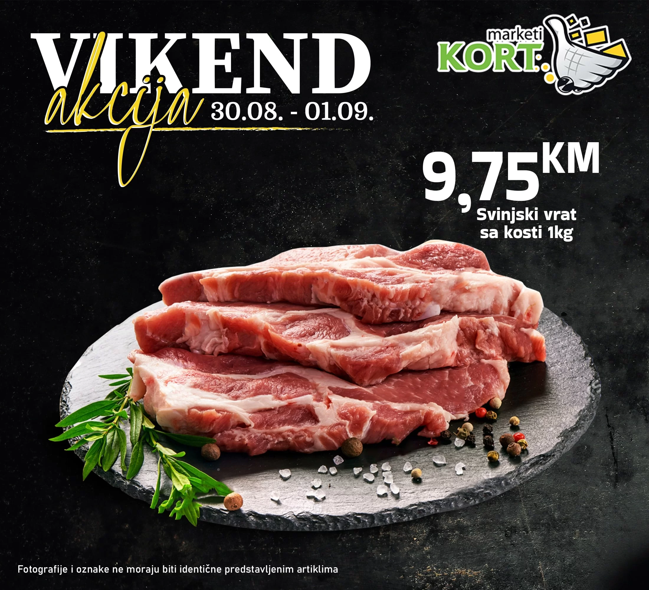 Kort vikend akcija 30.8-1.9.2024.