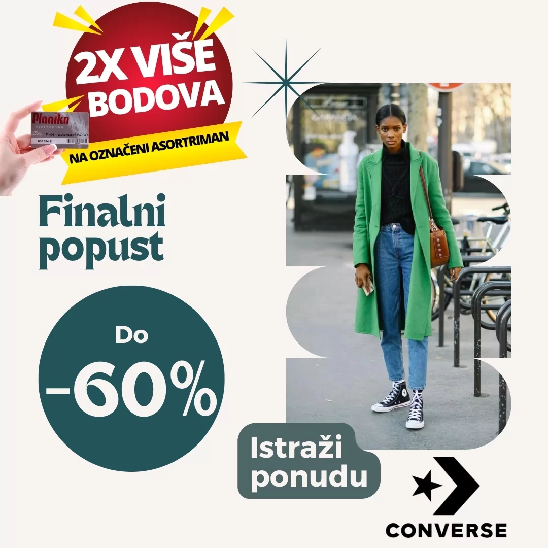 Planika SNIŽENJE - Converse patike snižene do 60% -