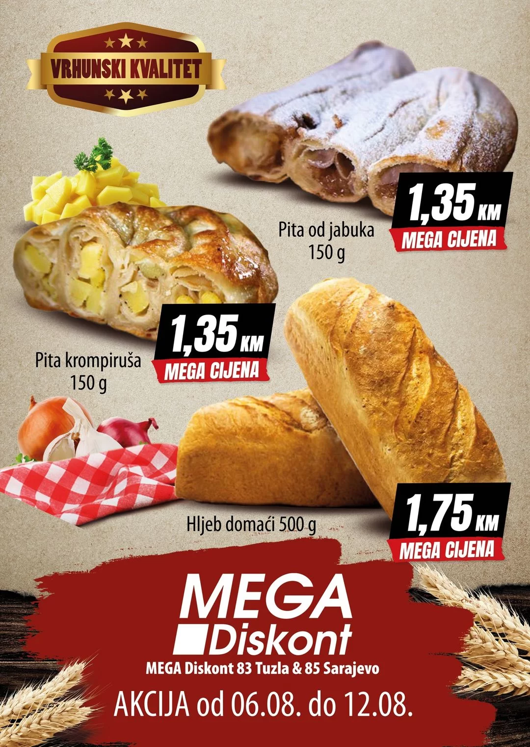 Mega Diskont akcija PEKARA 6-12.8.2024.