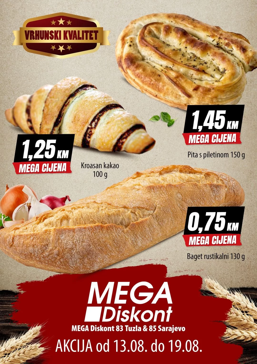 Mega Diskont akcija PEKARA 13-19.8.2024.