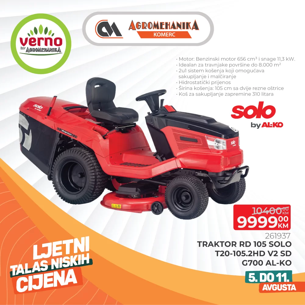 Verno by Agromehanika LJETNI TALAS NISKIH CIJENA 5-11.8.2024. 