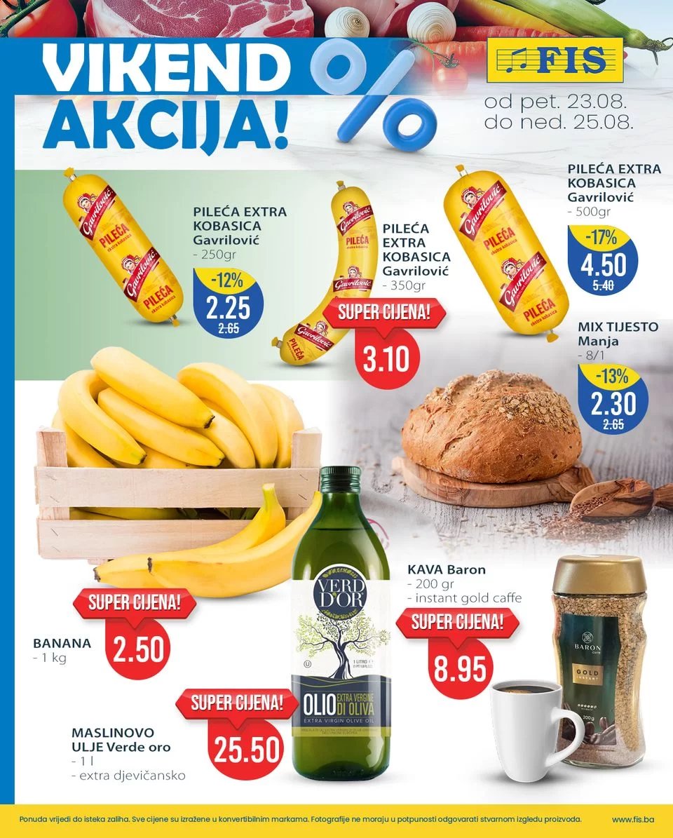 Fis vikend akcija 23-25.8.2024.