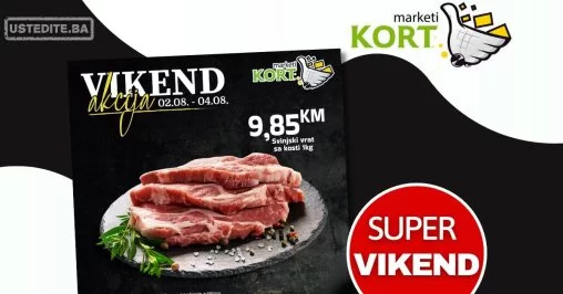 Kort vikend akcija 2-4.8.2024.
