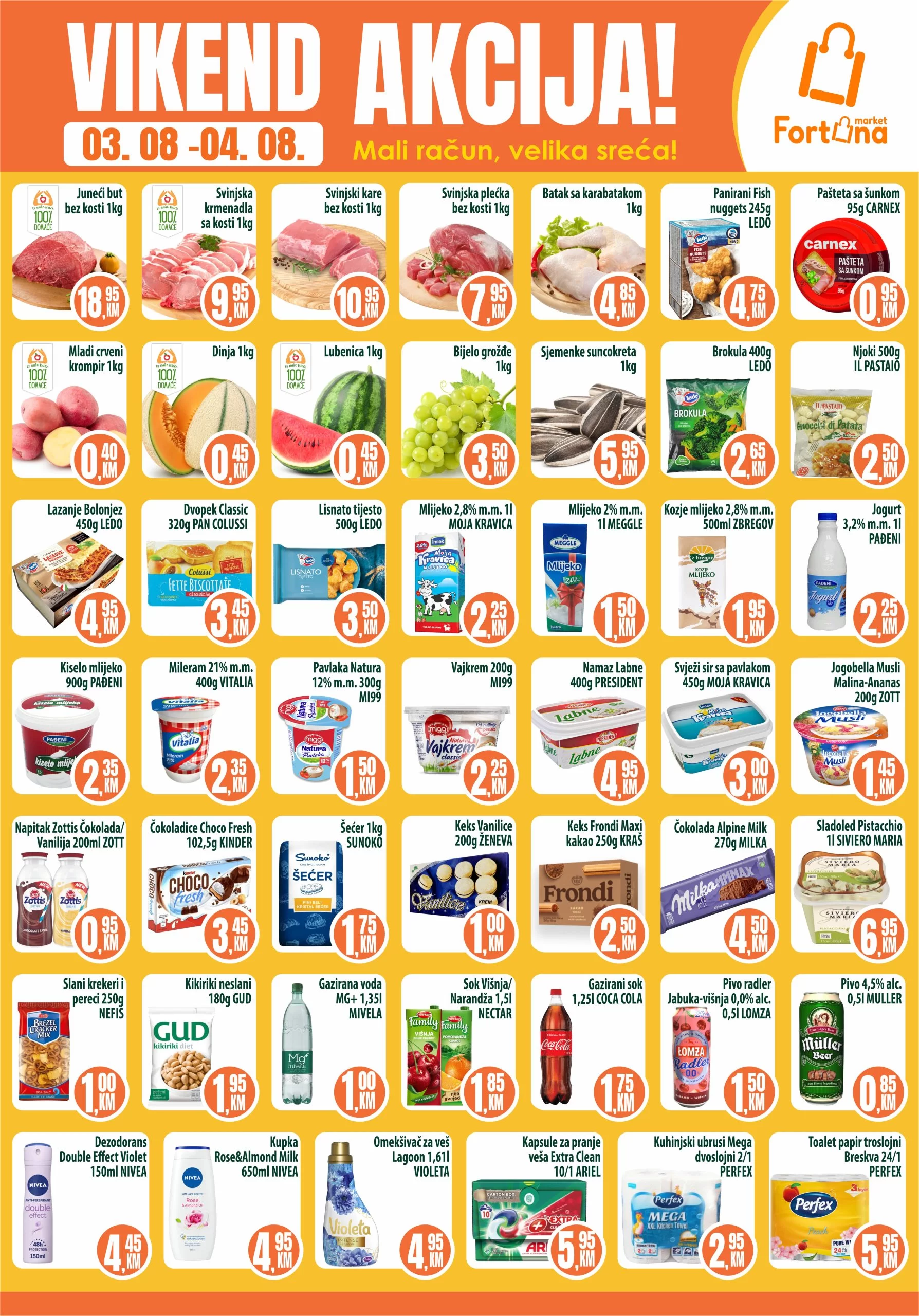 Fortuna vikend akcija 3-4.8.2024.