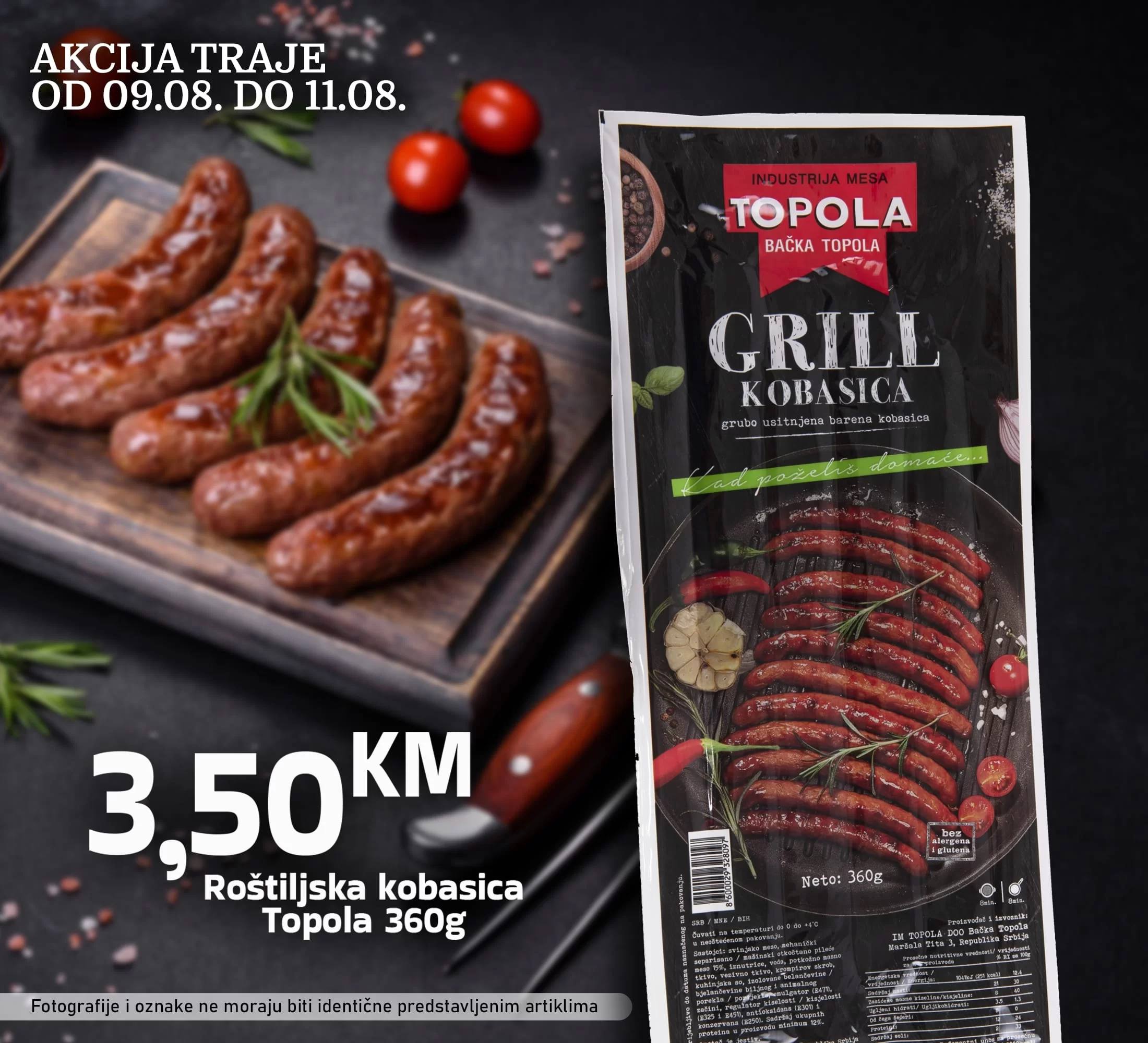 Kort vikend akcija 9-11.8.2024.