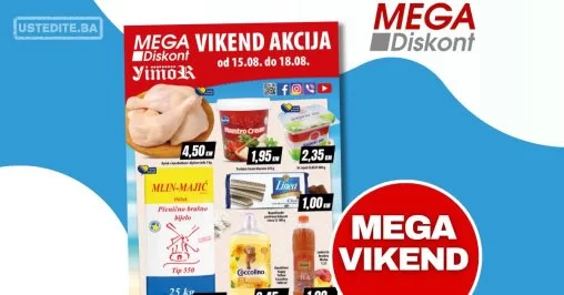 Mega Diskont vikend akcija 15-18.8.2024.