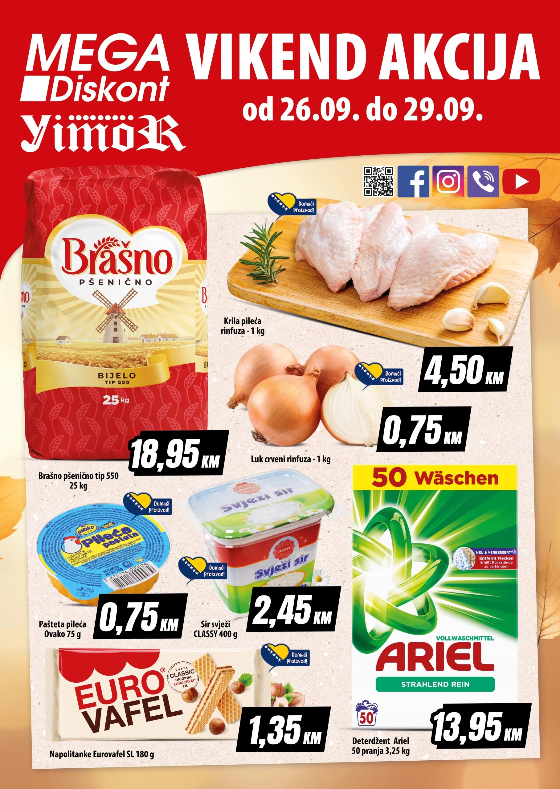 Mega Diskont vikend akcija 26-29.9.2024. 