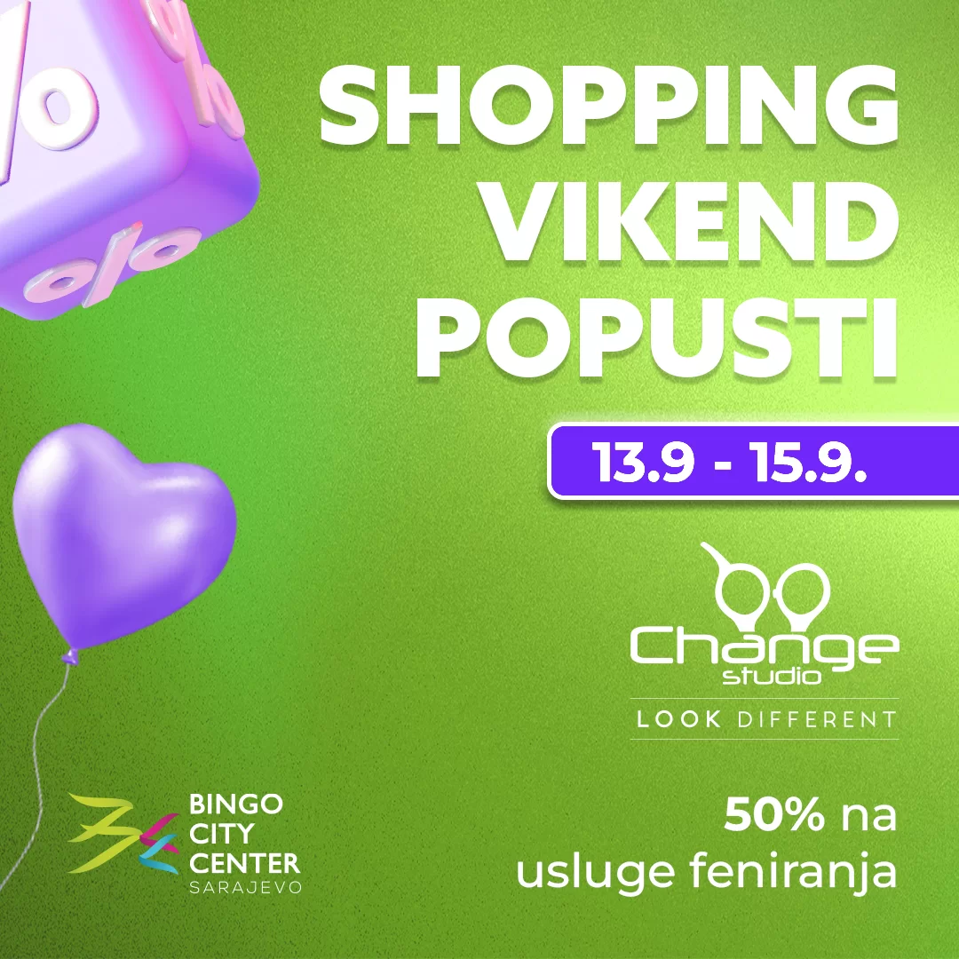 Bingo City Center SHOPPING VIKEND POPUSTI 13-15.9.2024.