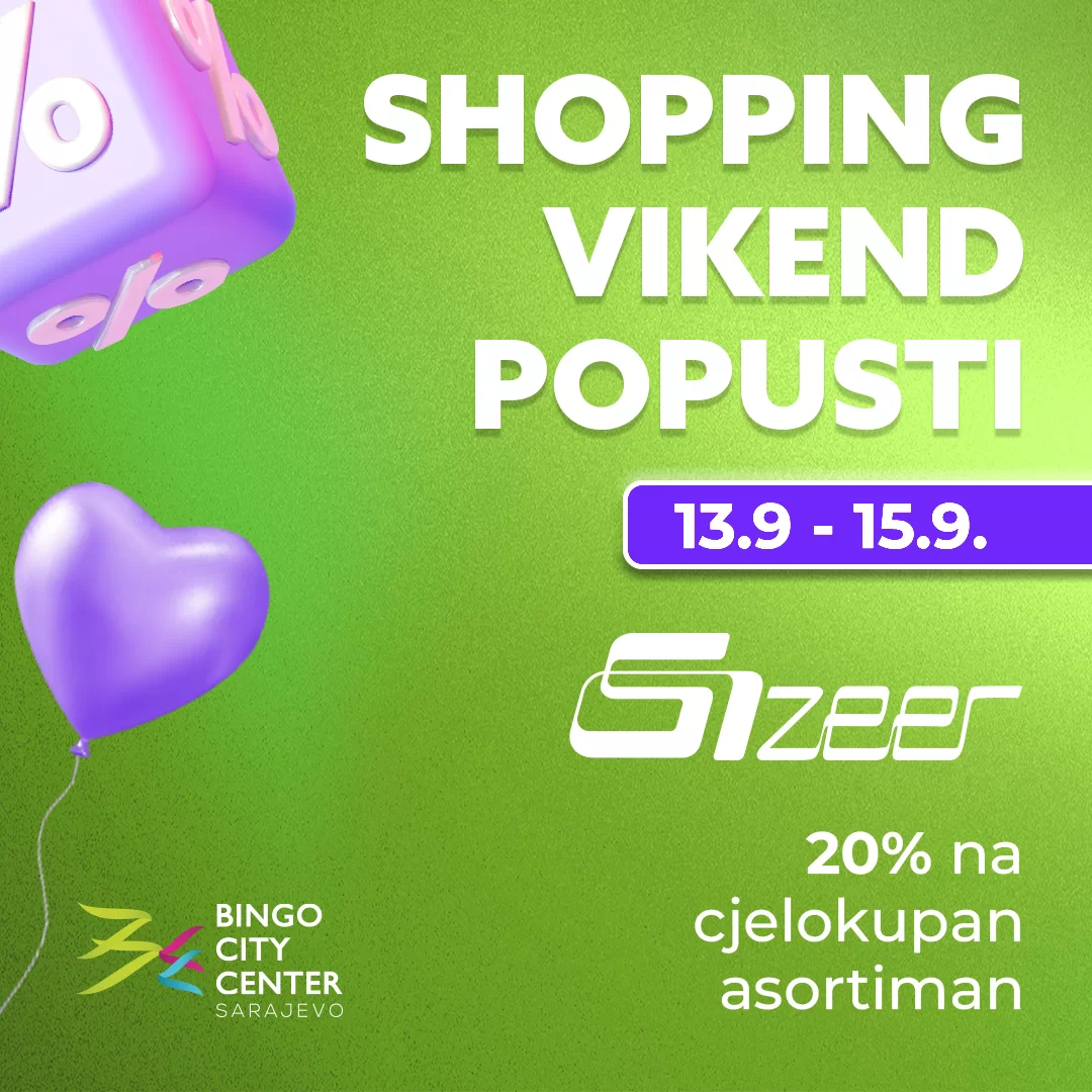 Bingo City Center SHOPPING VIKEND POPUSTI 13-15.9.2024.