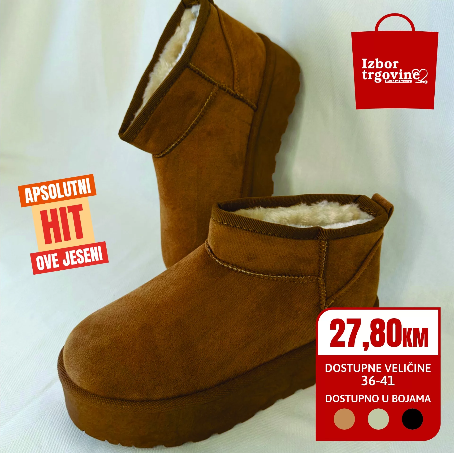 Izbor trgovine ČIZME - APSOLUTNI HIT JESENI - septembar 2024.