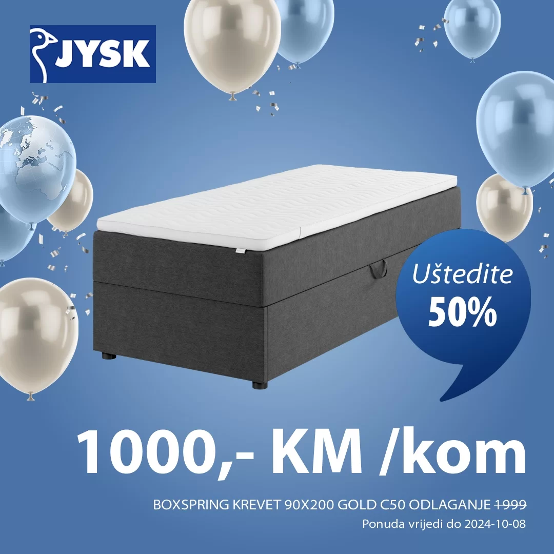 Jysk SNIŽENJE do 41% - septembar/oktobar 2024.