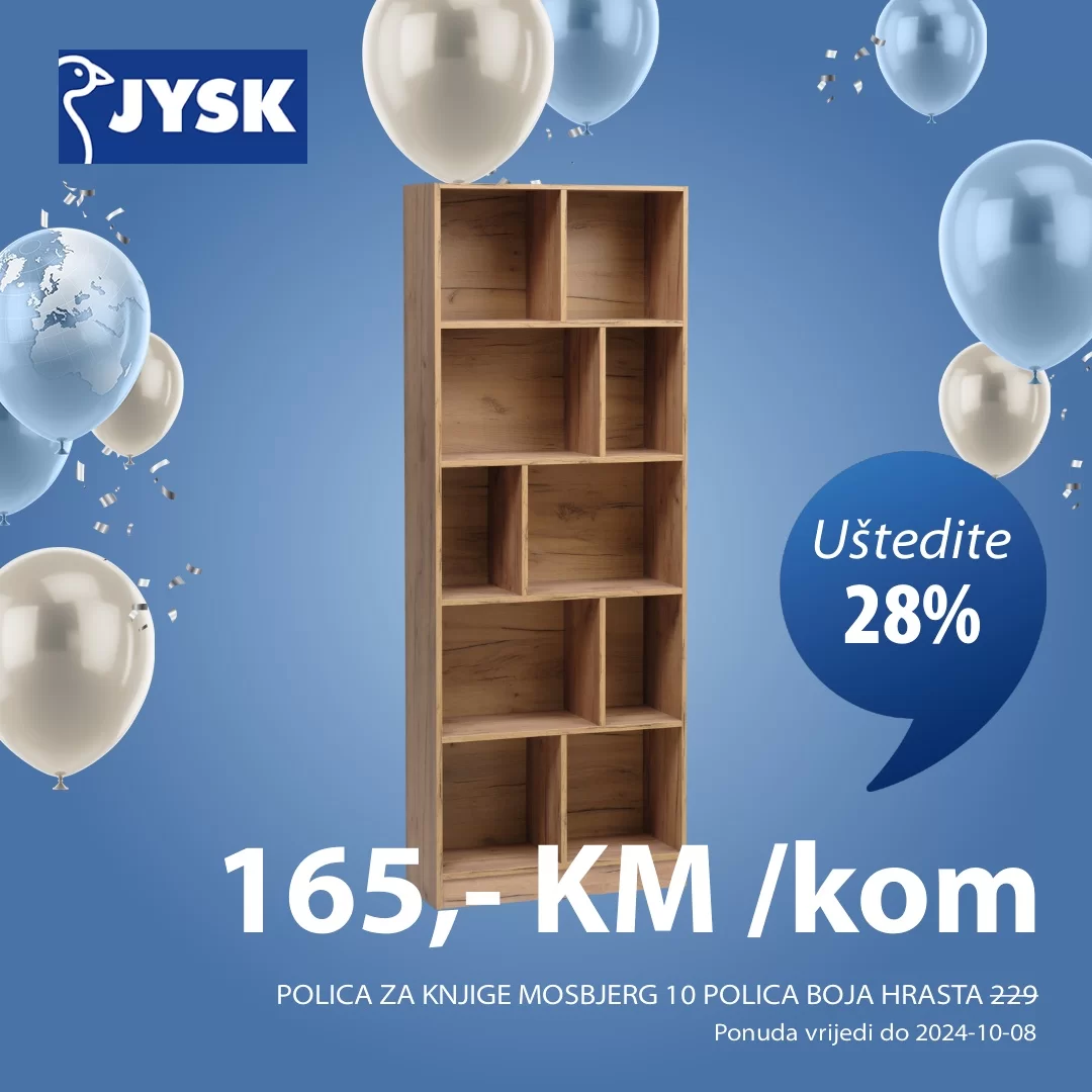 Jysk SNIŽENJE do 41% - septembar/oktobar 2024.