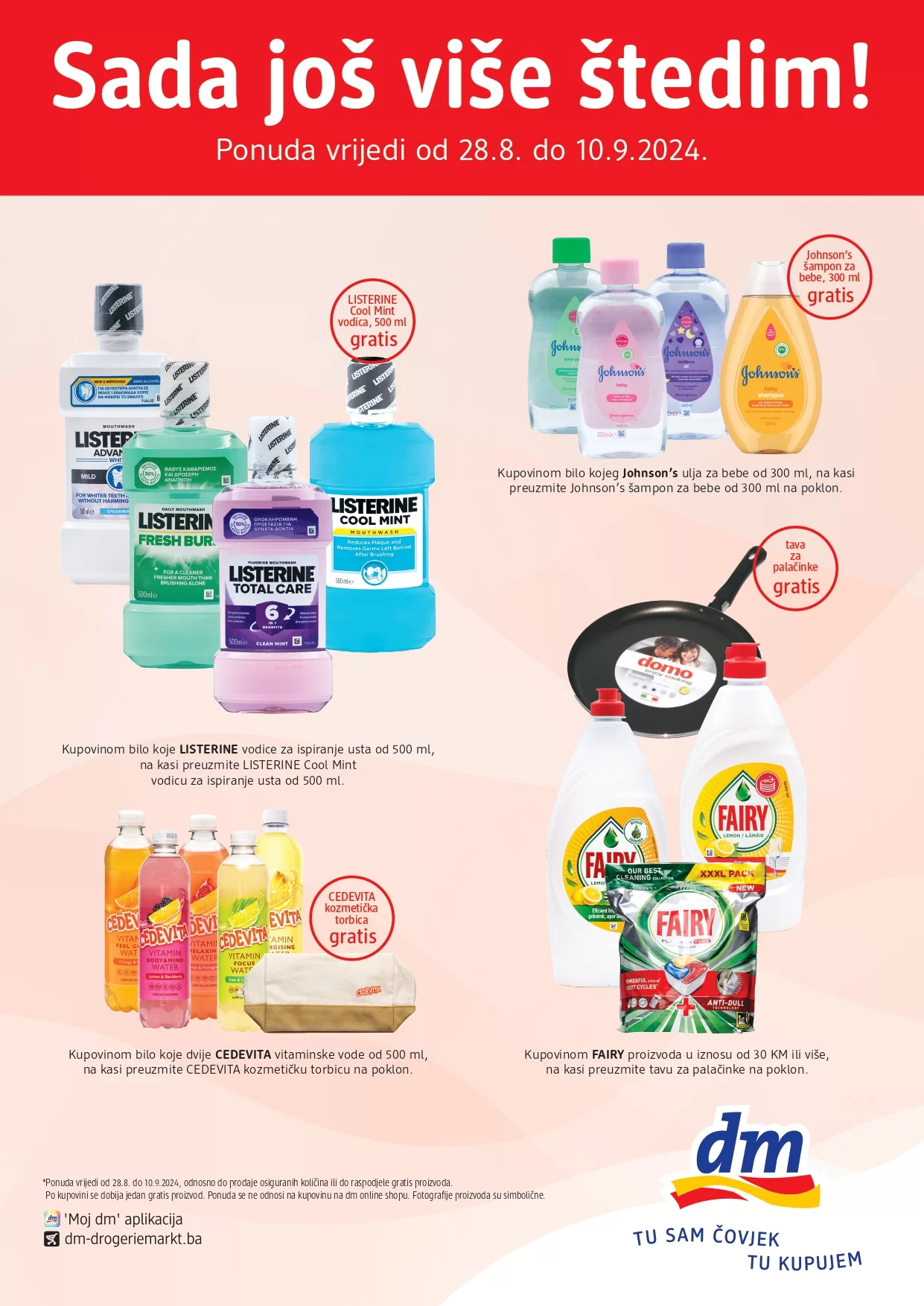 dm GRATIS Sada još više štedim 28.8-10.9.2024.