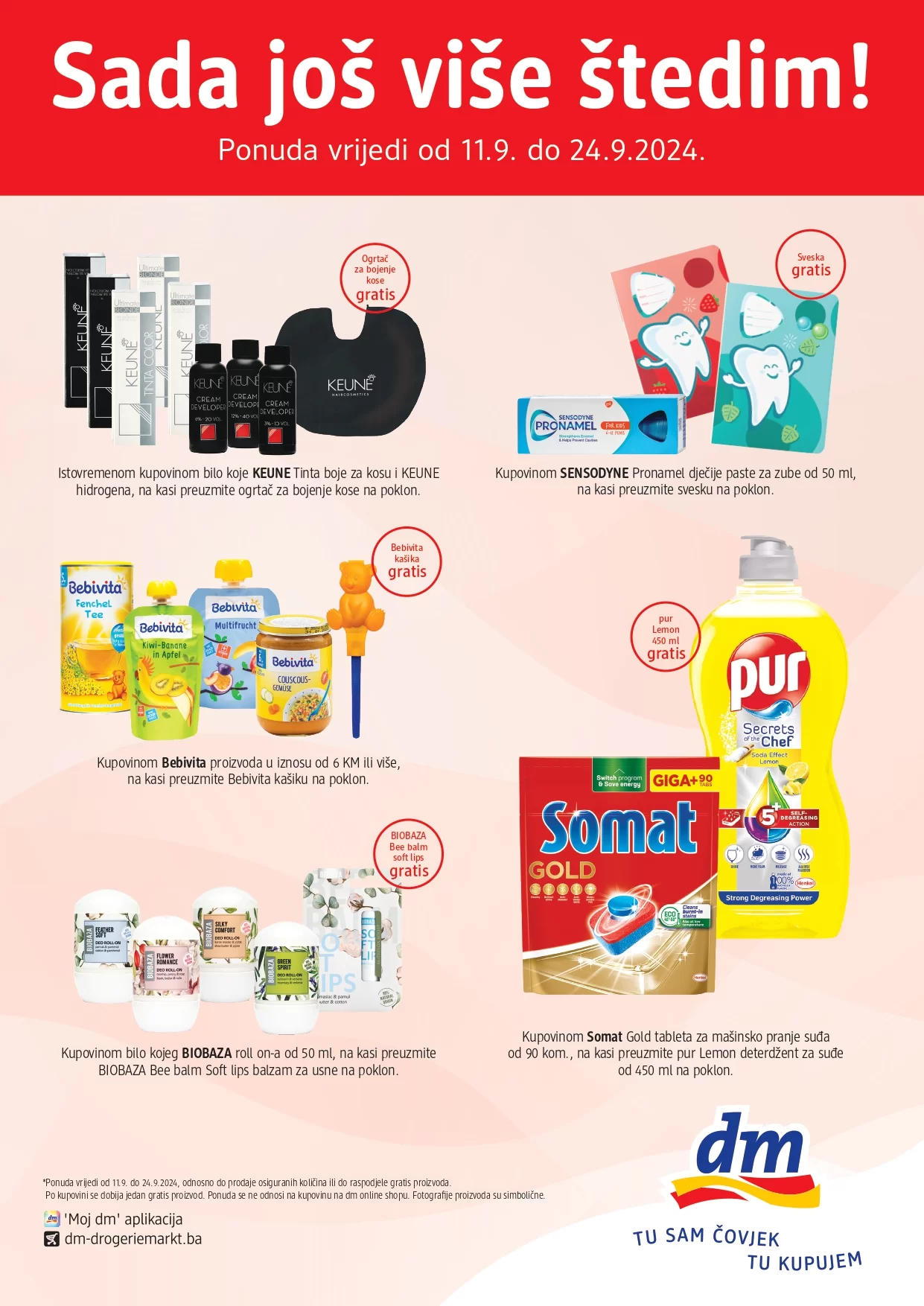 dm GRATIS – Sada još više štedim – akcija do 24.9.2024.