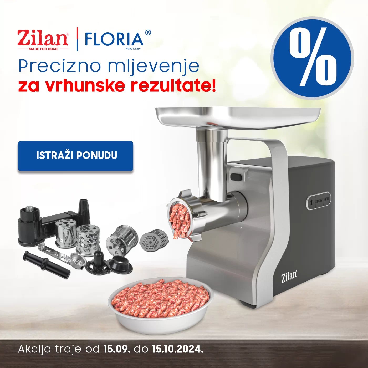 Dstore SUPER CIJENE Mašine za mljevenje mesa 15.10.2024. 