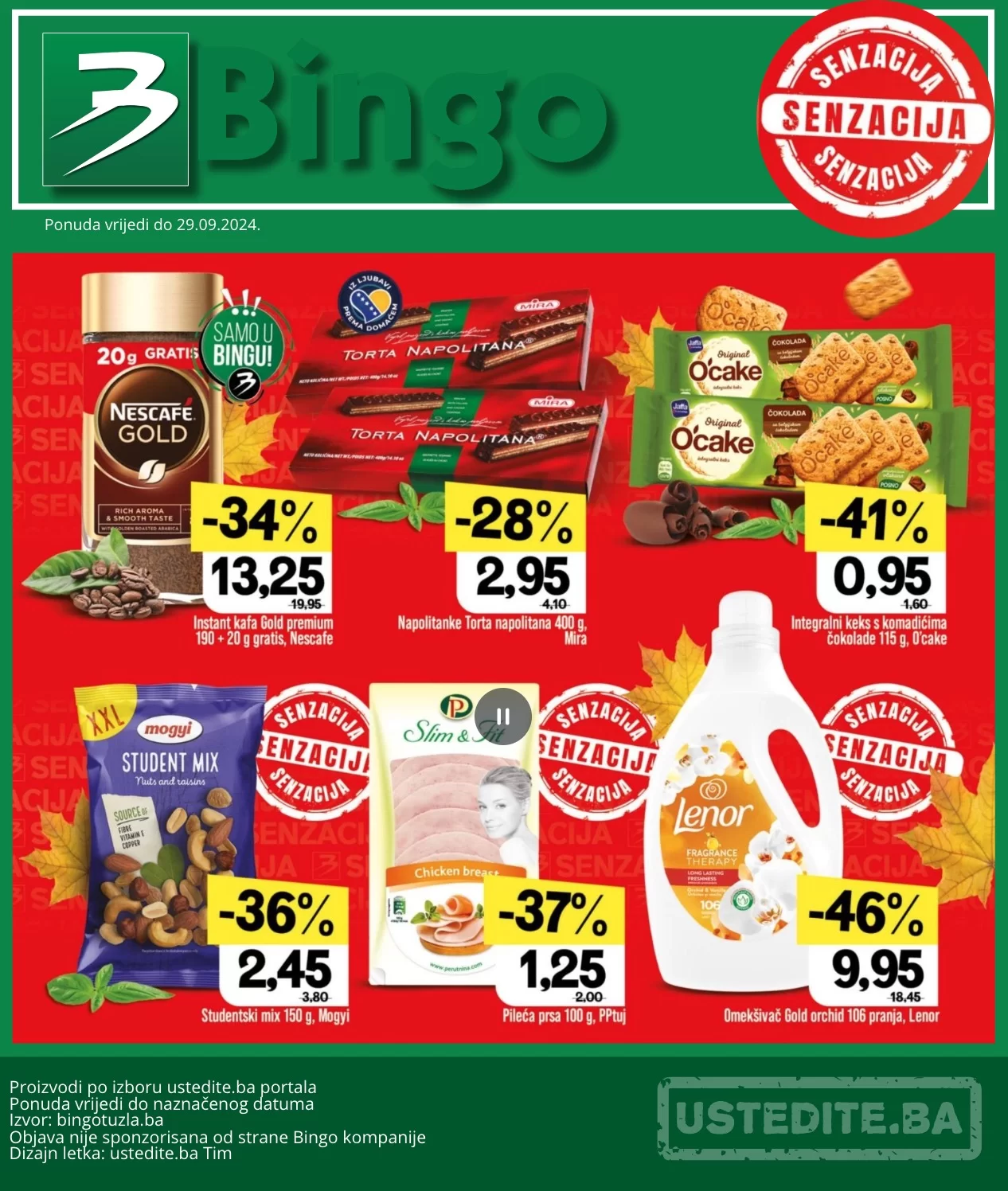 Bingo SENZACIJA 17-29.9.2024.