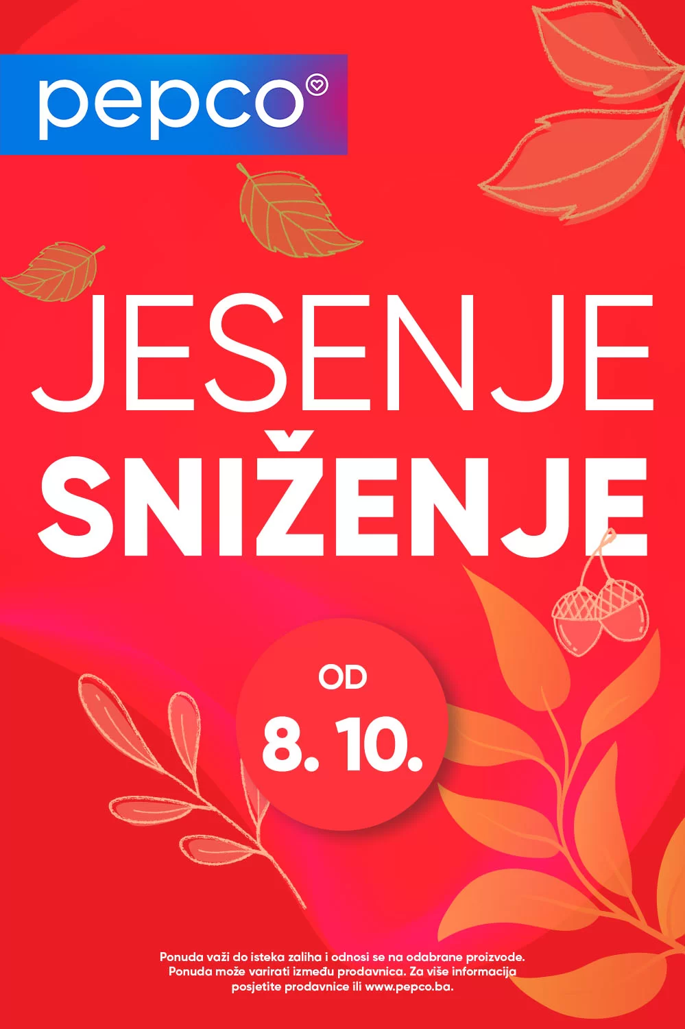 Pepco JESENJE SNIŽENJE od 8.10.2024.
